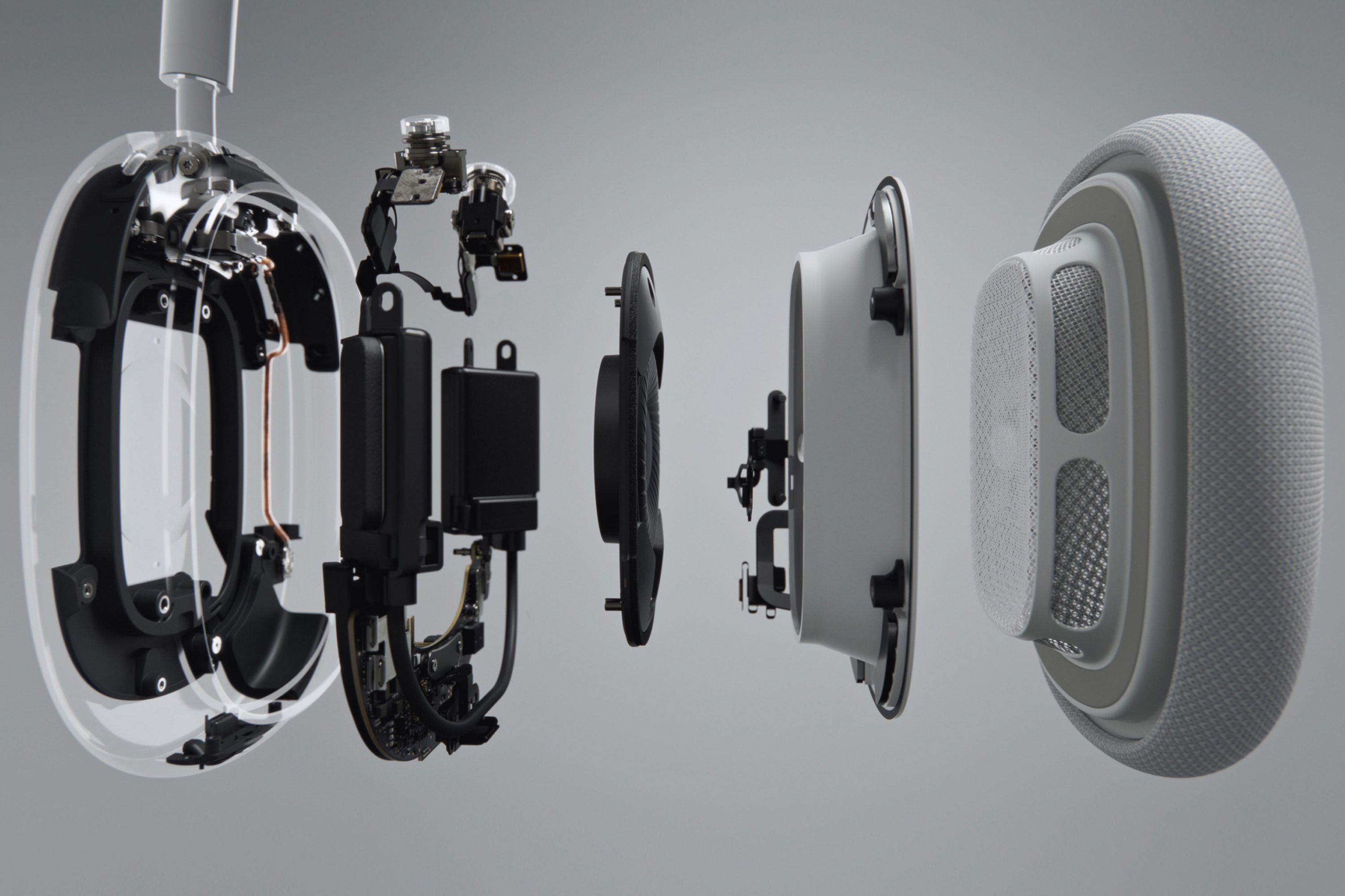 Internal components of Apple AirPods Max