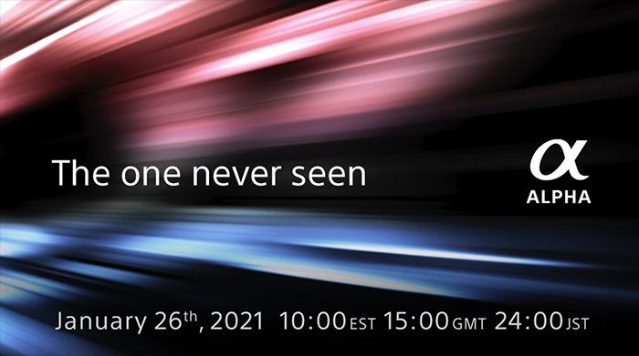 Sony Camera Introduction Event Poster on January 26, 2021