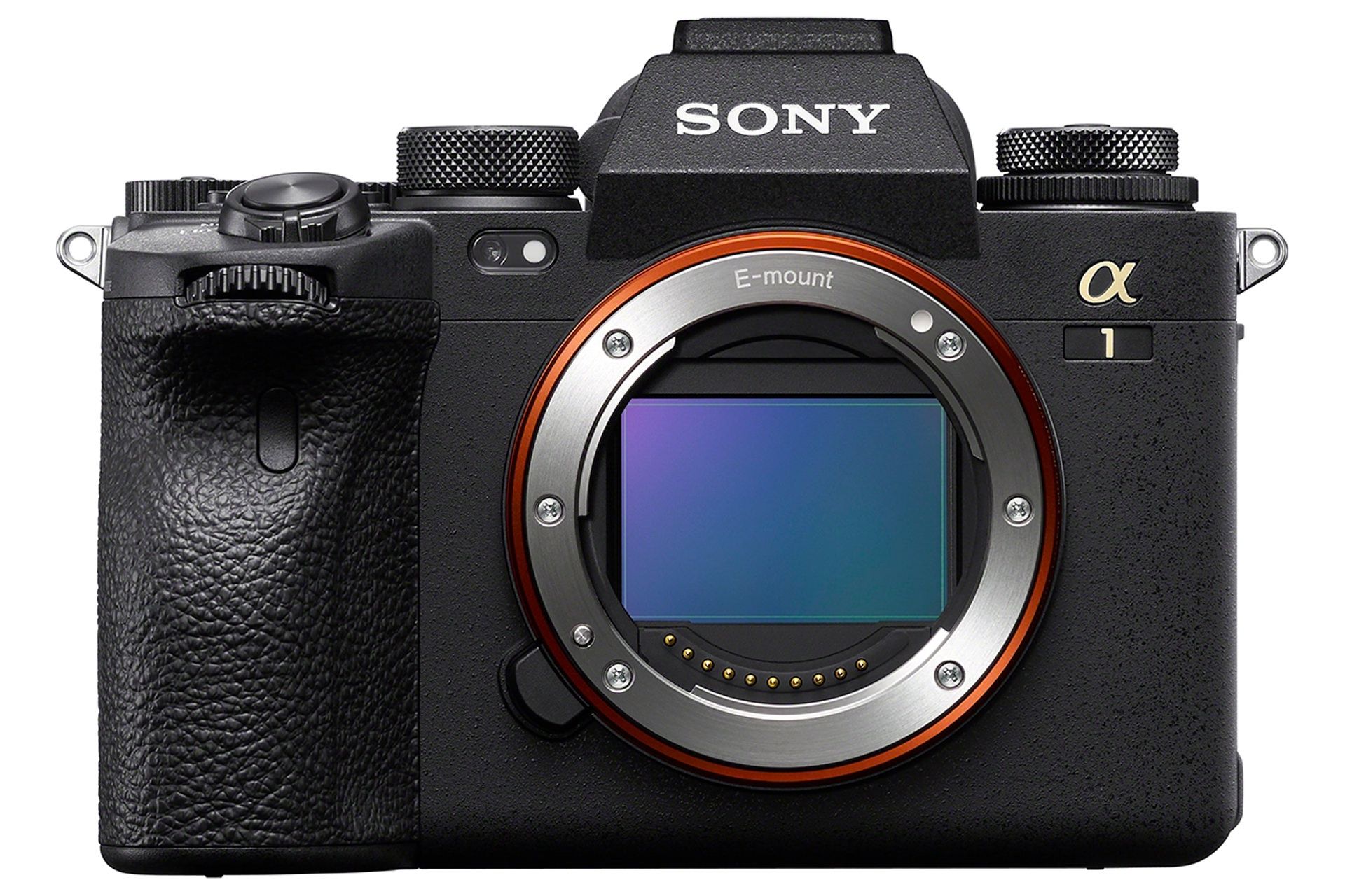 Front view of Sony Alpha 1 / Sony Alpha 1 camera without lens